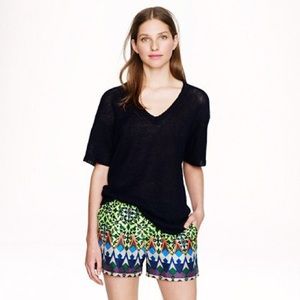 NWT J.Crew 100% Silk Gemstone Shorts